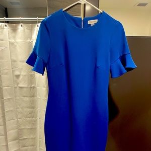 Blue Calvin Klein dress - perfect for work!